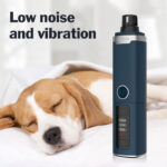 Silent Electric Pet Nail Grinder for Dogs & Cats – 10,000 RPM, LED Light, USB Rechargeable - Image 2