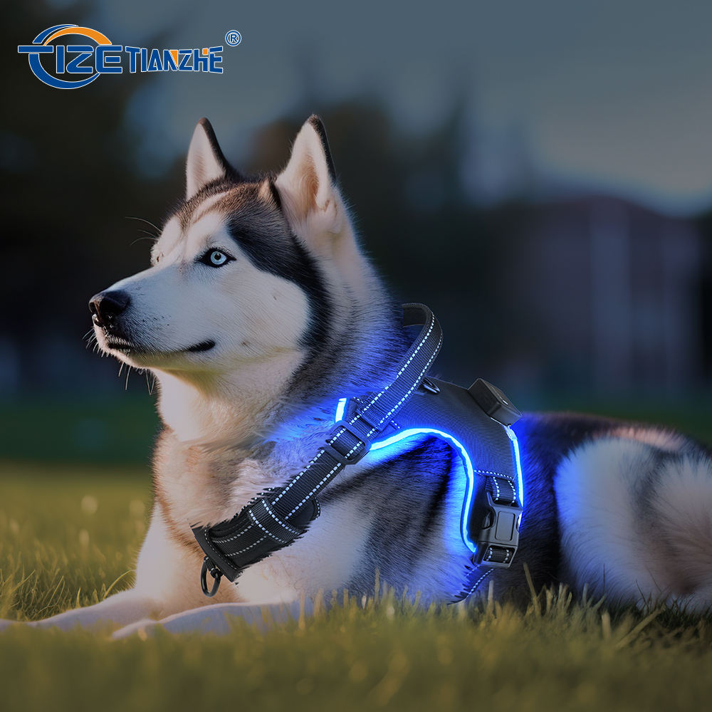 1 LED Light No-Pull Tactical Dog Harness – Reflective Breathable Heavy-Duty Training Harness (Wholesale) - Image 1