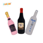 Custom Champagne Series Plush Dog Squeaky Toy – Soft Stuffed Pet Toy (Wholesale)