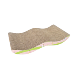 Eco-Friendly Corrugated Paper Cat Tree & Scratcher with Plant Pattern – Recycled Indoor Cat Toy (Wholesale)