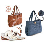 3-in-1 Quilted Pet Carrier Shoulder Bag – Water-Repellent Anti-Static Dog & Cat Travel Bag (Wholesale)