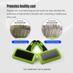 Professional Firm Long Curved Pins Pet Hair Grooming Slickers Brush for Dog and Cat - Image 2