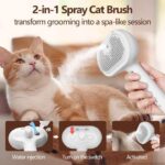 Wet Steamy Cat Brush Dog Pet Hair Remover Comb Brush with Water Tank Cat Cleaner Brush for Shedding Pet Grooming Product - Image 2