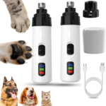 Low Noise Pet Nail Grooming Tools Electric Pet Dog Nail Grinder for Dog Cat LED Light USB Charging Electric Pet Nail Trimmer - Image 2