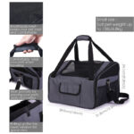 Foldable Oxford Fabric Pet Car Booster Seat – Durable Portable Dog & Cat Travel Carrier (Wholesale) - Image 3