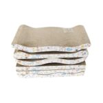 Eco-Friendly Corrugated Paper Cat Tree & Scratcher with Plant Pattern – Recycled Indoor Cat Toy (Wholesale) - Image 3