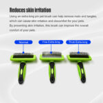 Professional Firm Long Curved Pins Pet Hair Grooming Slickers Brush for Dog and Cat - Image 3