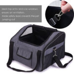 Foldable Oxford Fabric Pet Car Booster Seat – Durable Portable Dog & Cat Travel Carrier (Wholesale) - Image 4