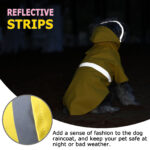Striped Waterproof Reflective Dog Raincoat Jacket – Fashion Pet Apparel (Wholesale 2026 Hot Sale) - Image 4