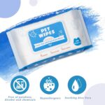 Petdom Pet Grooming Cleaning Safe & Mild Puppy Eye Cleaning Wipes – Alcohol-Free Hypoallergenic Cat & Dog Wipes - Image 4