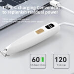 Wholesale Custom Low Noise Portable Cordless Rechargeable LED Light Cat Electric Grooming Clippers for Dog Paw Pet Hair Trimmer - Image 4