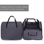 Foldable Oxford Fabric Pet Car Booster Seat – Durable Portable Dog & Cat Travel Carrier (Wholesale) - Image 5