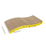 Eco-Friendly Corrugated Paper Cat Tree & Scratcher with Plant Pattern – Recycled Indoor Cat Toy (Wholesale) - Image 6