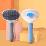 Factory Custom Dog and Cat Hair One Key Remove Hair Comb Pet Massage Shedding Remover Pet Self Cleaning Cat Grooming Brush - Image 6