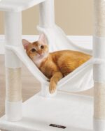 Luxury Large Multi-Level Wooden Cat Tree Tower with Hammock & Scratcher (Wholesale) - Image 6